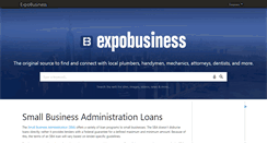 Desktop Screenshot of expobusiness.com