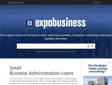 Tablet Screenshot of expobusiness.com